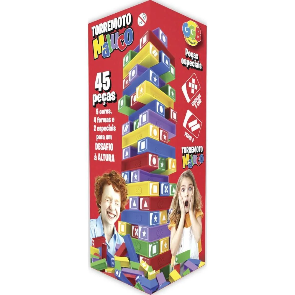 Jogo Terremoto Maluco 45 Pcs Ggb Plast - imagem 4