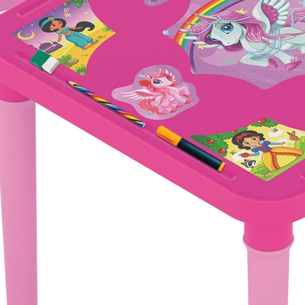 Mesinha/Cadeira Unicornio Mesa+Cadeira C/Adesi Ggb Plast - imagem 3