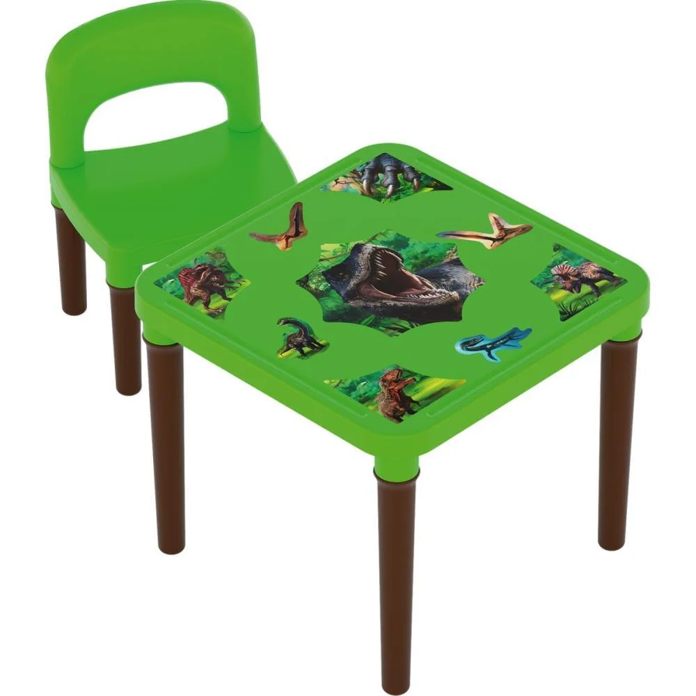 Mesinha/Cadeira Dinossauro Mesa+Cadeira C/Ades Ggb Plast - imagem 5