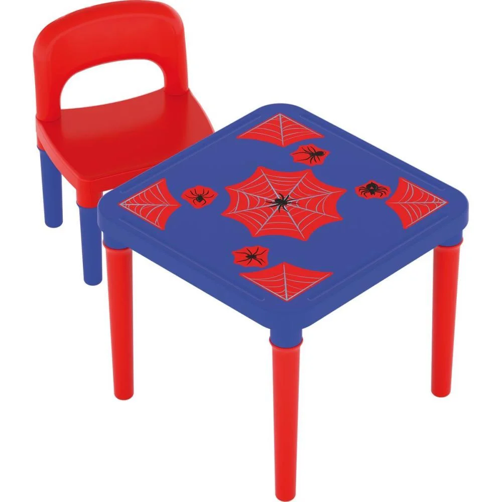 Mesinha/Cadeira Aranha Mesa+Cadeira C/Adesivos Ggb Plast - imagem 2
