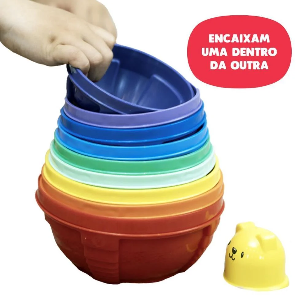 Brinquedo Educativo Potes De Empilhar Ggb Plast - imagem 5