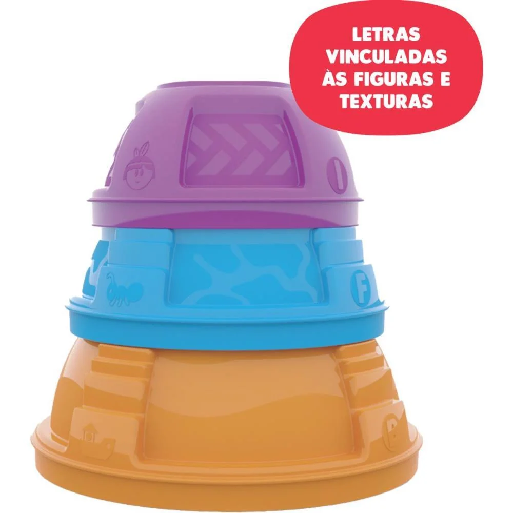 Brinquedo Educativo Potes De Empilhar Ggb Plast - imagem 6