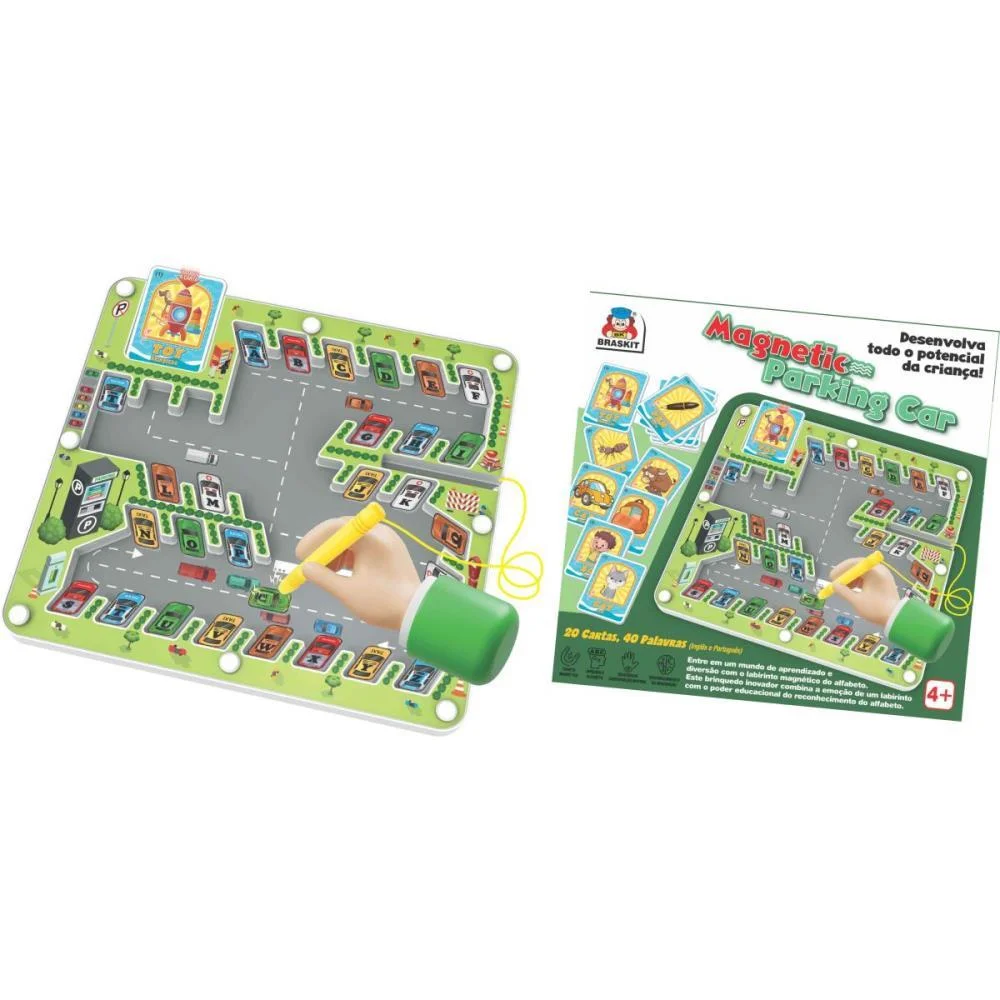 Jogo Diverso Magnetic Parking Car Braskit - imagem 3
