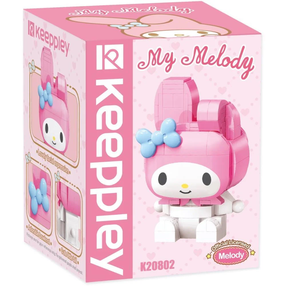 Brinquedo Para Montar Hello Kitty My Melody 180Pecas Keepplay - imagem 4