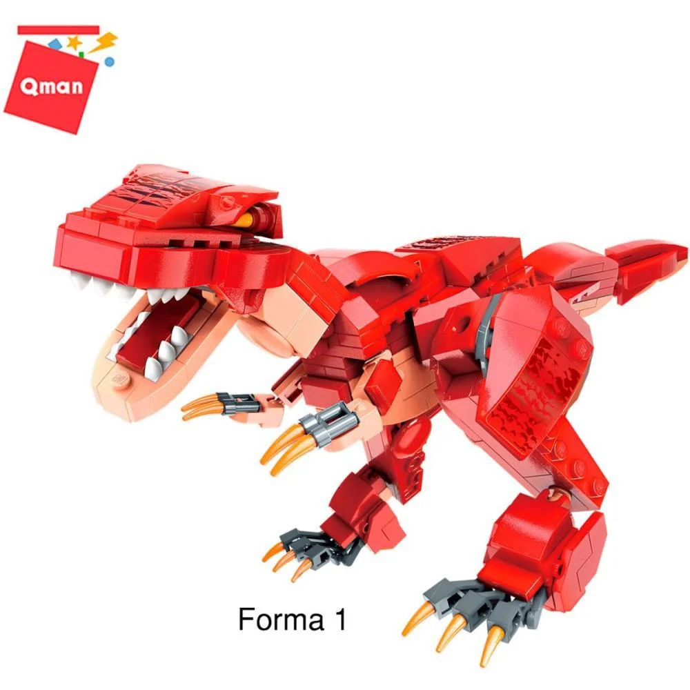 Brinquedo Para Montar Combo Dinossauros 287Pcs Vm. Keepplay - imagem 5