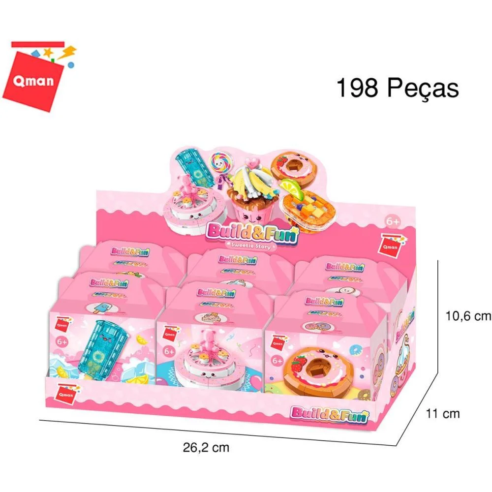 Brinquedo Para Montar Set Build Fun Comidinhas (S) Keepplay C/ 6 Unidades - imagem 8