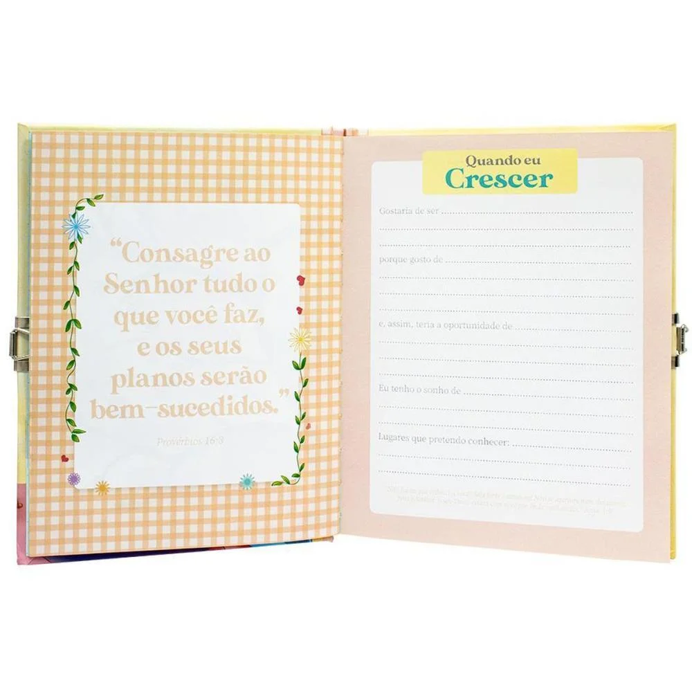 Diario Meu Tempo Com Deus C/Cadeado Todolivro - imagem 4