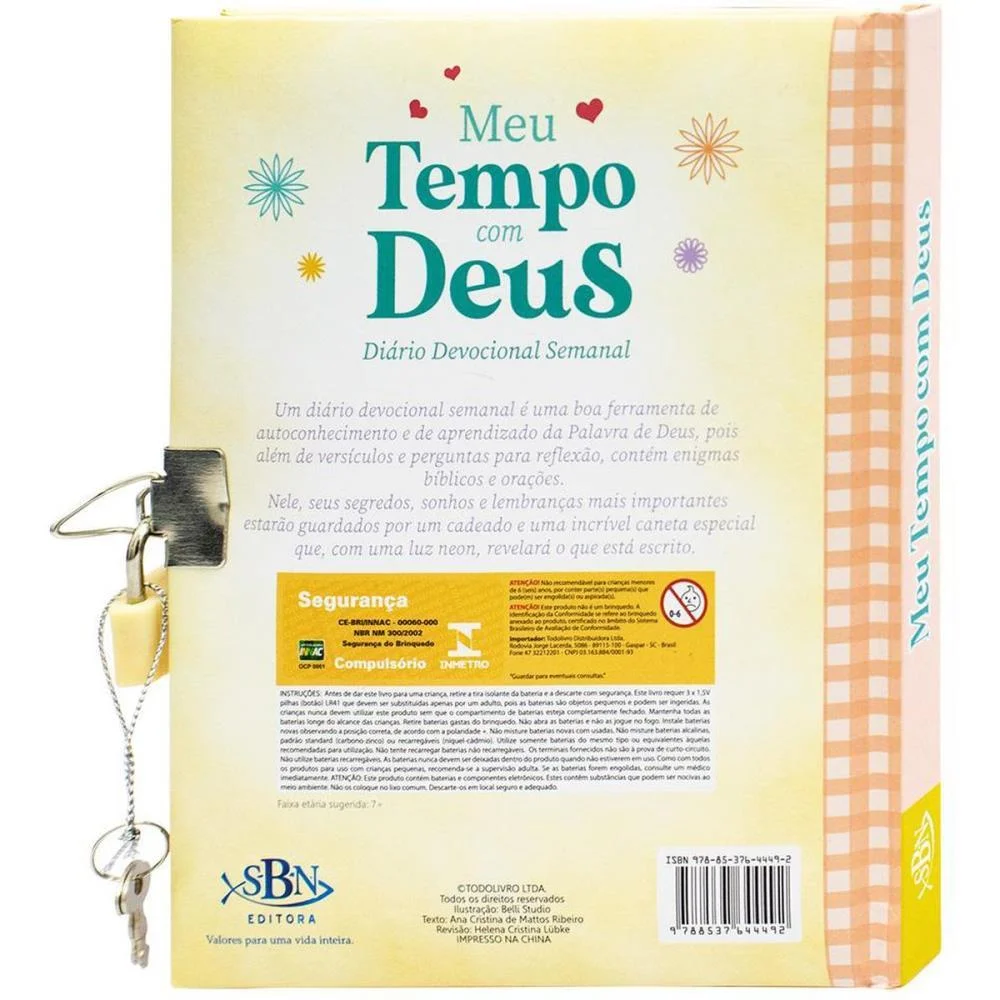 Diario Meu Tempo Com Deus C/Cadeado Todolivro - imagem 7