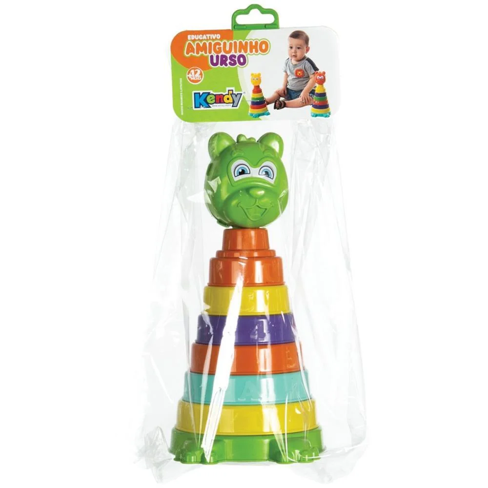 Brinquedo Educativo Amiguinho Urso (S) Kendy Brinquedos - imagem 6