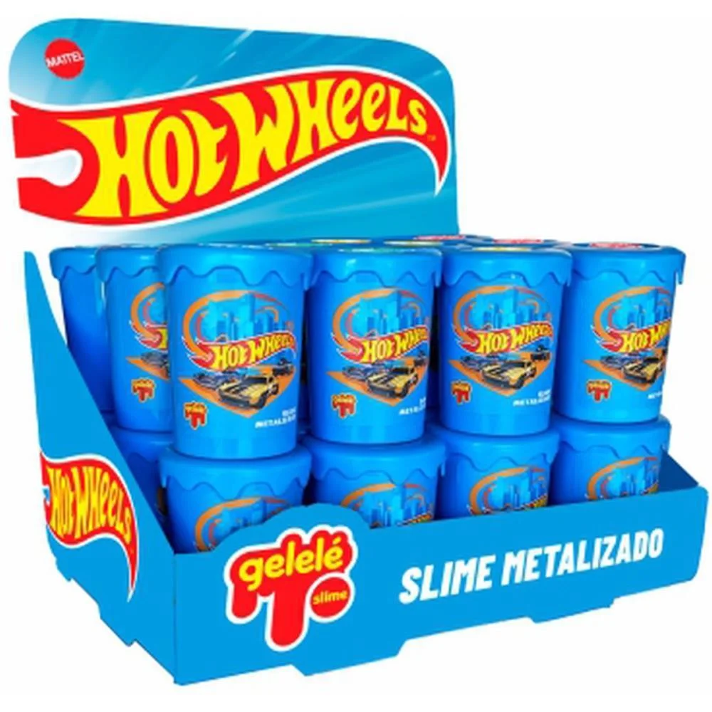Slime Hot Wheels Gelele Pote 180G (S Doce Brinquedo C/ 24 Unidades - imagem 3