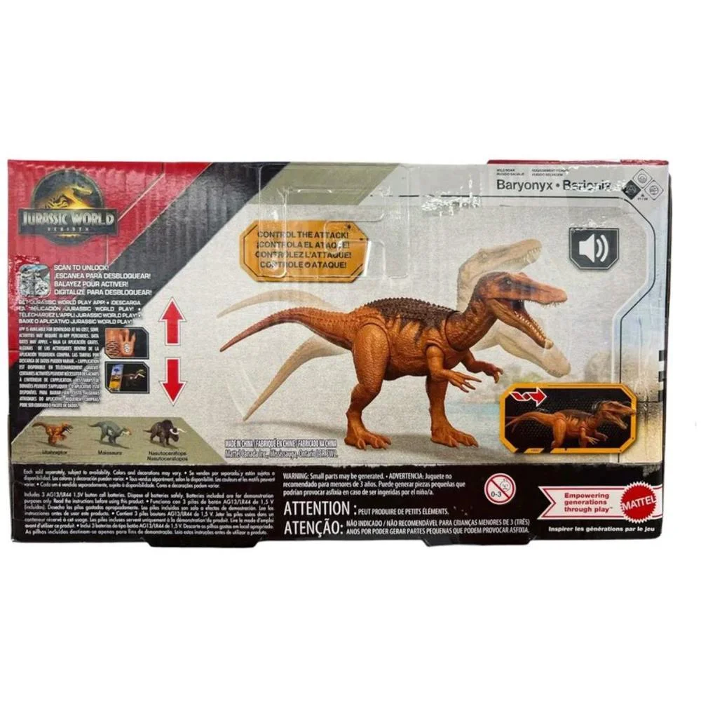 Boneco E Personagem Jw Rebirth Rugido Selvagem (S) Mattel - imagem 18