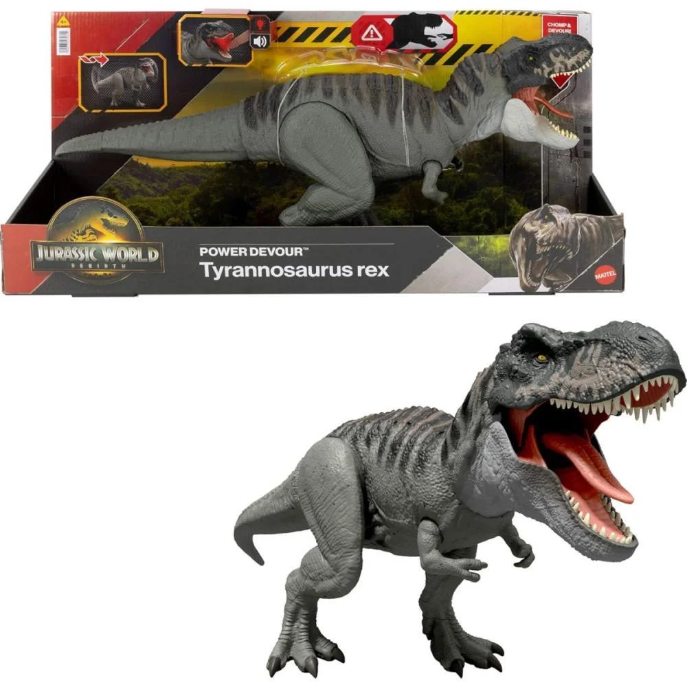 Boneco E Personagem Jw Rebirth T-Rex C/Som E Luz Mattel - imagem 9