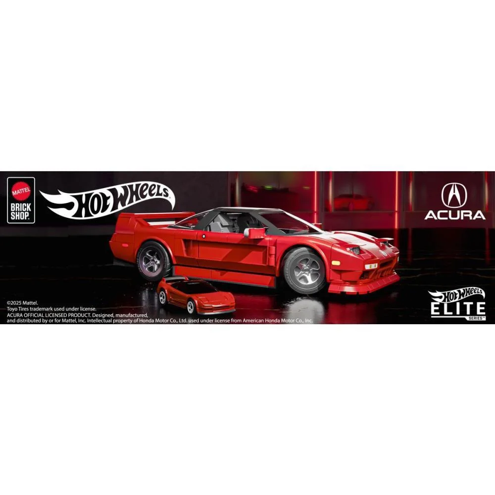 Hot Wheels Brick Shop Elite Acura Nsx 90 1:16 876Pcs Mattel - imagem 11