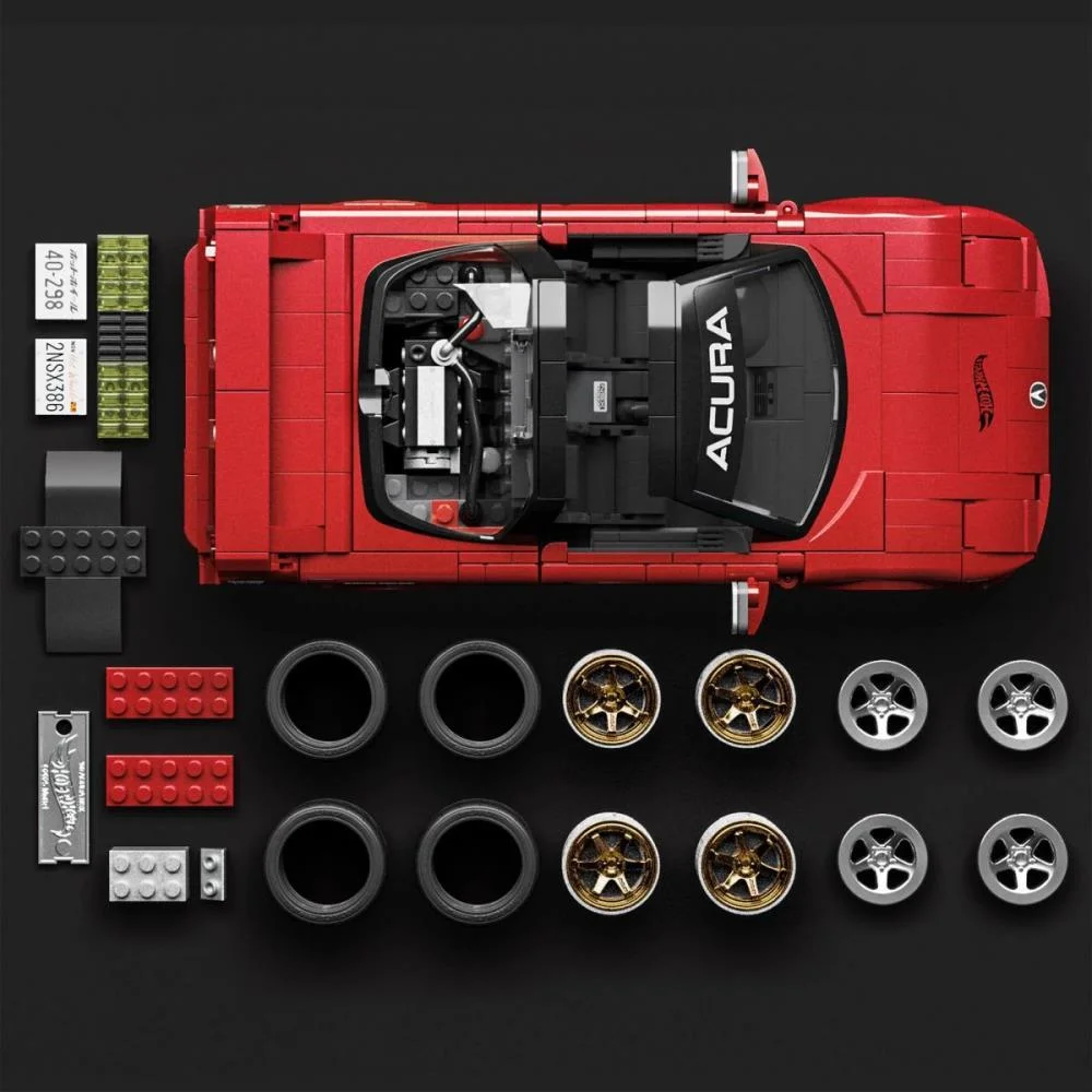 Hot Wheels Brick Shop Elite Acura Nsx 90 1:16 876Pcs Mattel - imagem 5