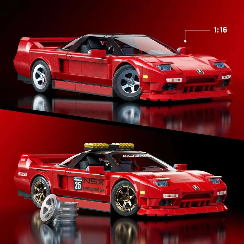 Hot Wheels Brick Shop Elite Acura Nsx 90 1:16 876Pcs Mattel - imagem 7