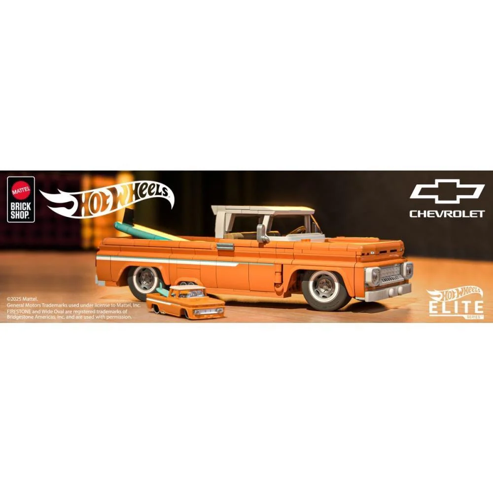 Hot Wheels Brick Shop Elite Chevy Pickup 1:16 858P Mattel - imagem 10