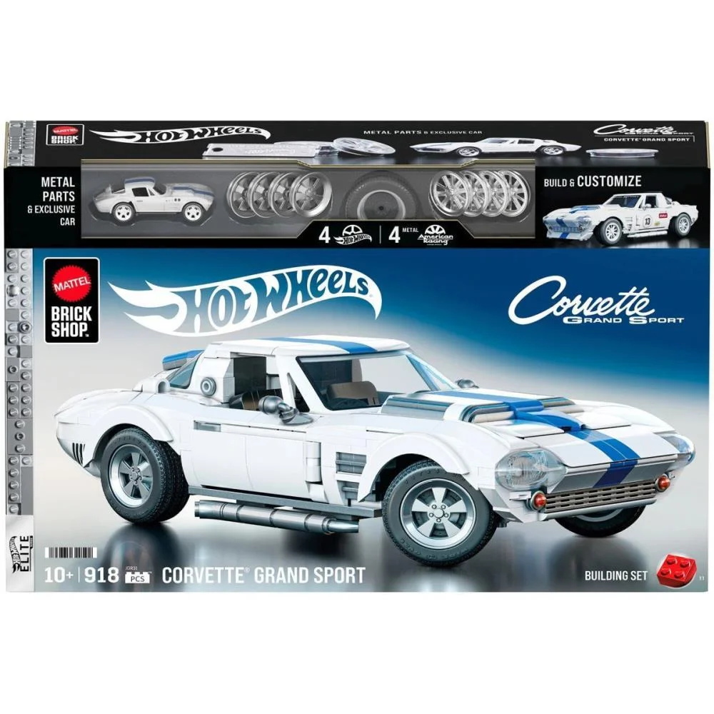 Hot Wheels Brick Shop Elite Corvette Grand 1:16 918P Mattel - imagem 12