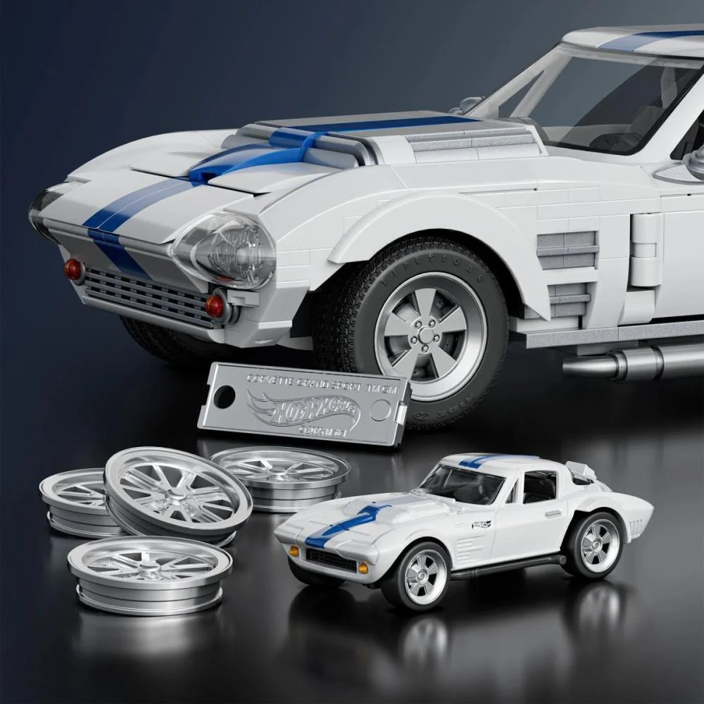 Hot Wheels Brick Shop Elite Corvette Grand 1:16 918P Mattel - imagem 6