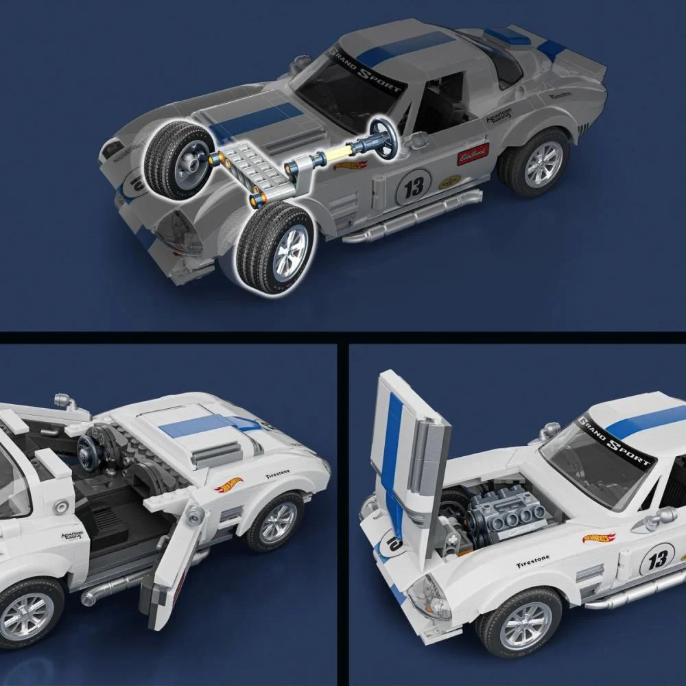 Hot Wheels Brick Shop Elite Corvette Grand 1:16 918P Mattel - imagem 7