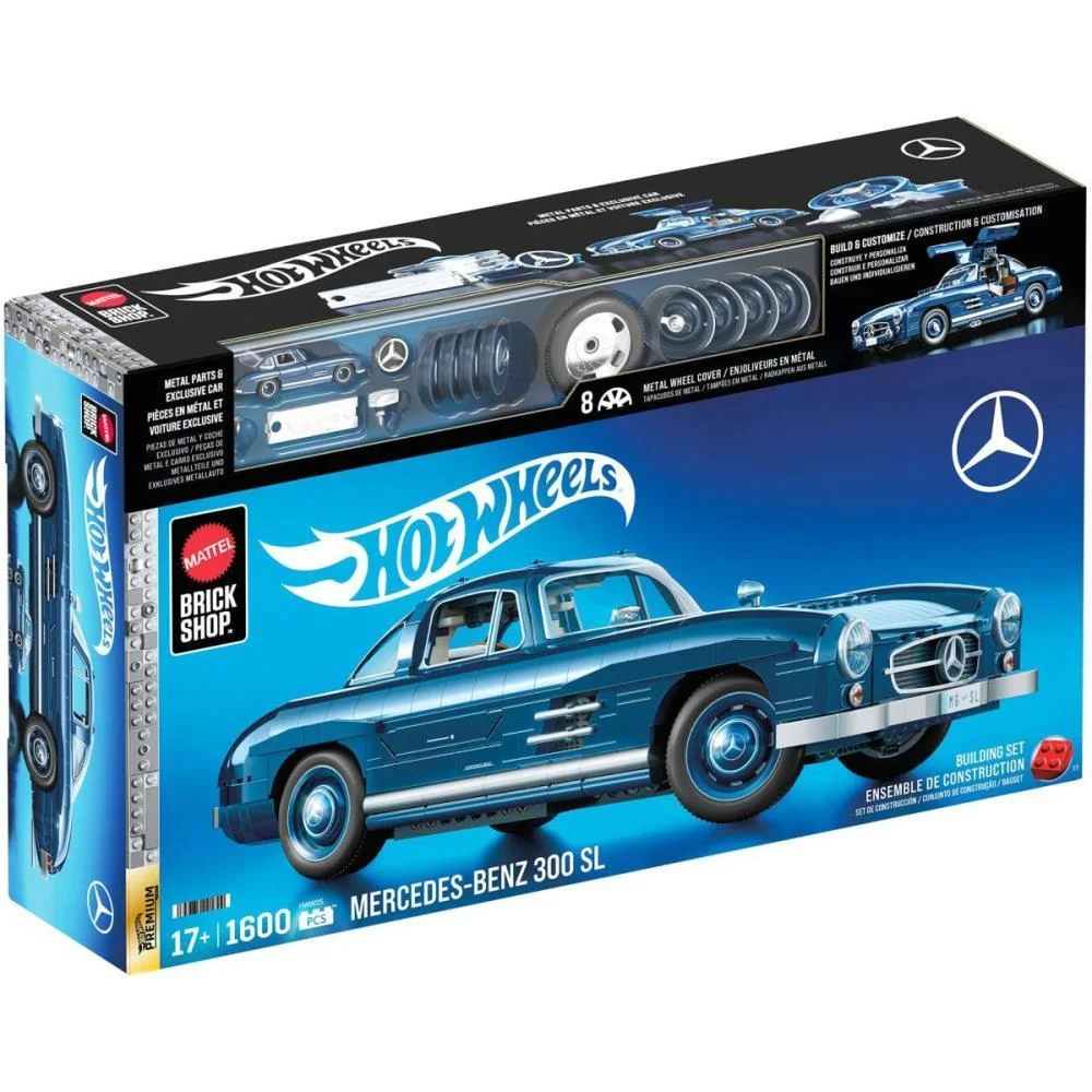 Hot Wheels Brick Shop Mercedes-Benz 300Sl 1:12 1600P Mattel - imagem 12