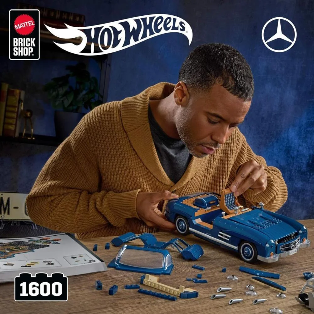 Hot Wheels Brick Shop Mercedes-Benz 300Sl 1:12 1600P Mattel - imagem 15