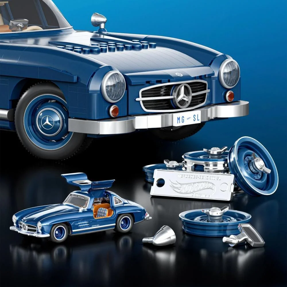 Hot Wheels Brick Shop Mercedes-Benz 300Sl 1:12 1600P Mattel - imagem 4