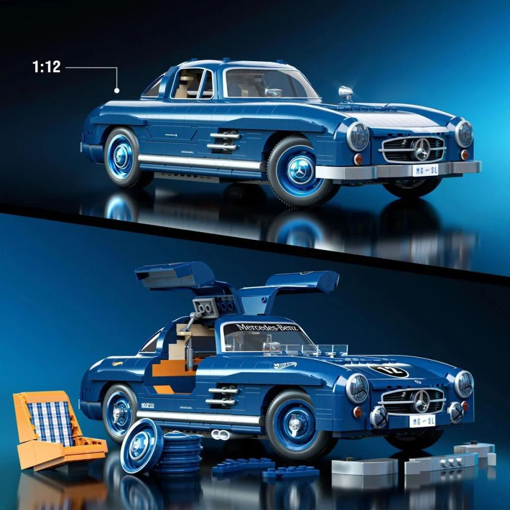 Hot Wheels Brick Shop Mercedes-Benz 300Sl 1:12 1600P Mattel - imagem 5