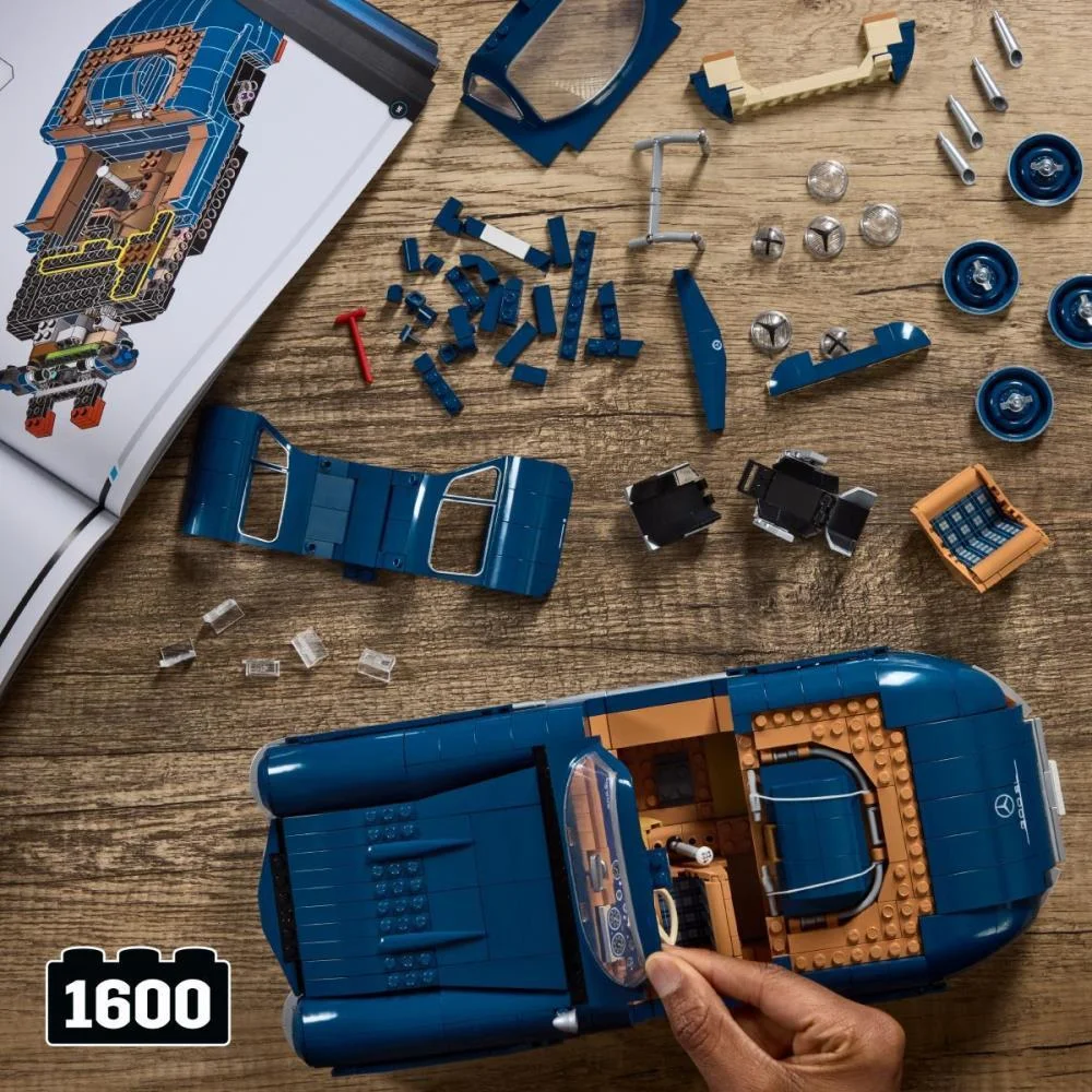 Hot Wheels Brick Shop Mercedes-Benz 300Sl 1:12 1600P Mattel - imagem 7