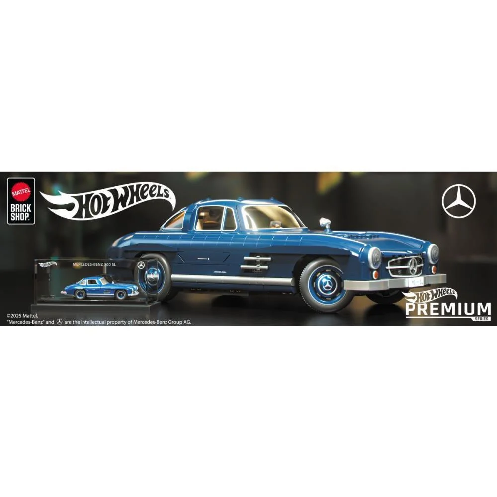 Hot Wheels Brick Shop Mercedes-Benz 300Sl 1:12 1600P Mattel - imagem 9