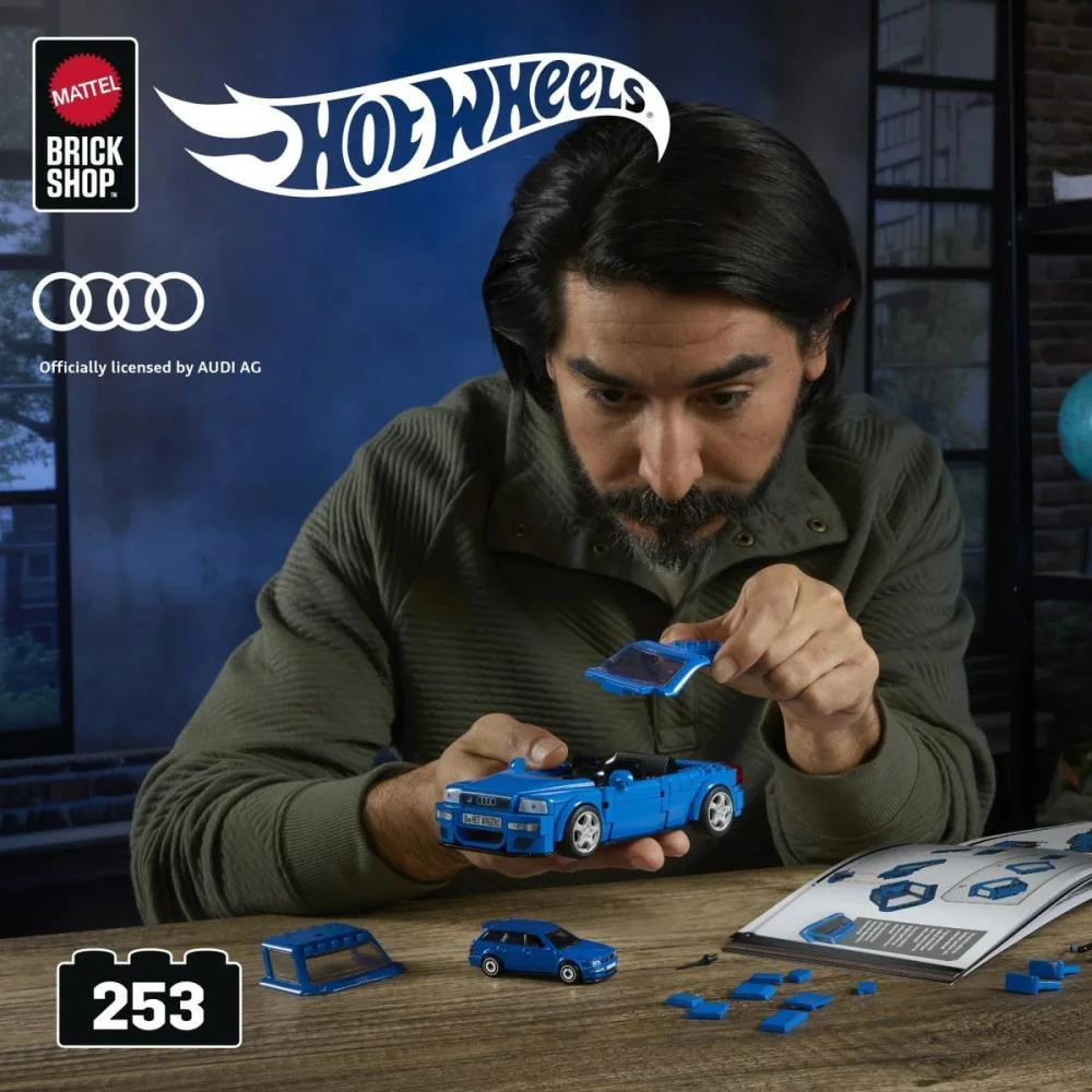Hot Wheels Brick Shop Speed 94 Audi Avant 1:32 253Pc Mattel - imagem 11