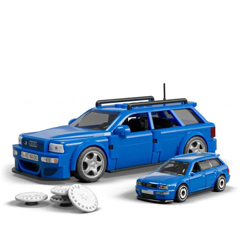 Hot Wheels Brick Shop Speed 94 Audi Avant 1:32 253Pc Mattel - imagem 4
