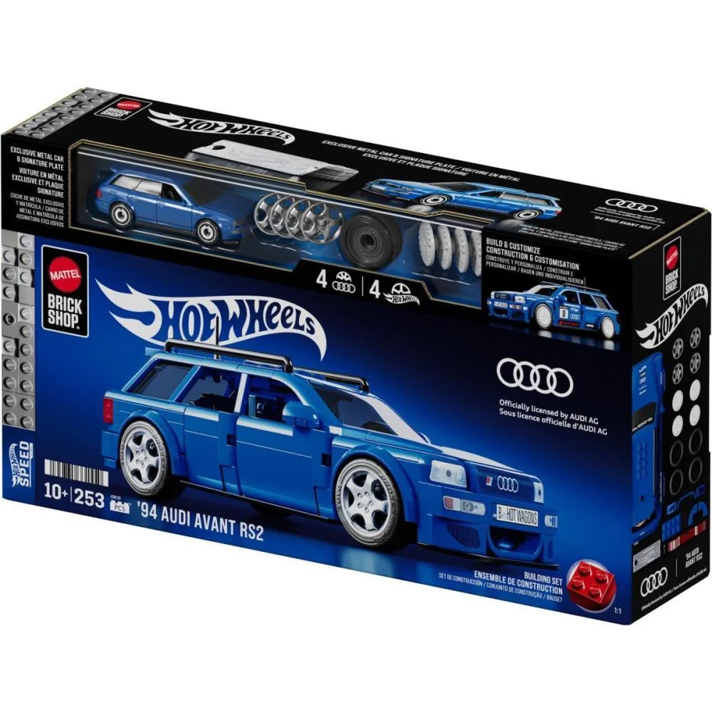 Hot Wheels Brick Shop Speed 94 Audi Avant 1:32 253Pc Mattel - imagem 9