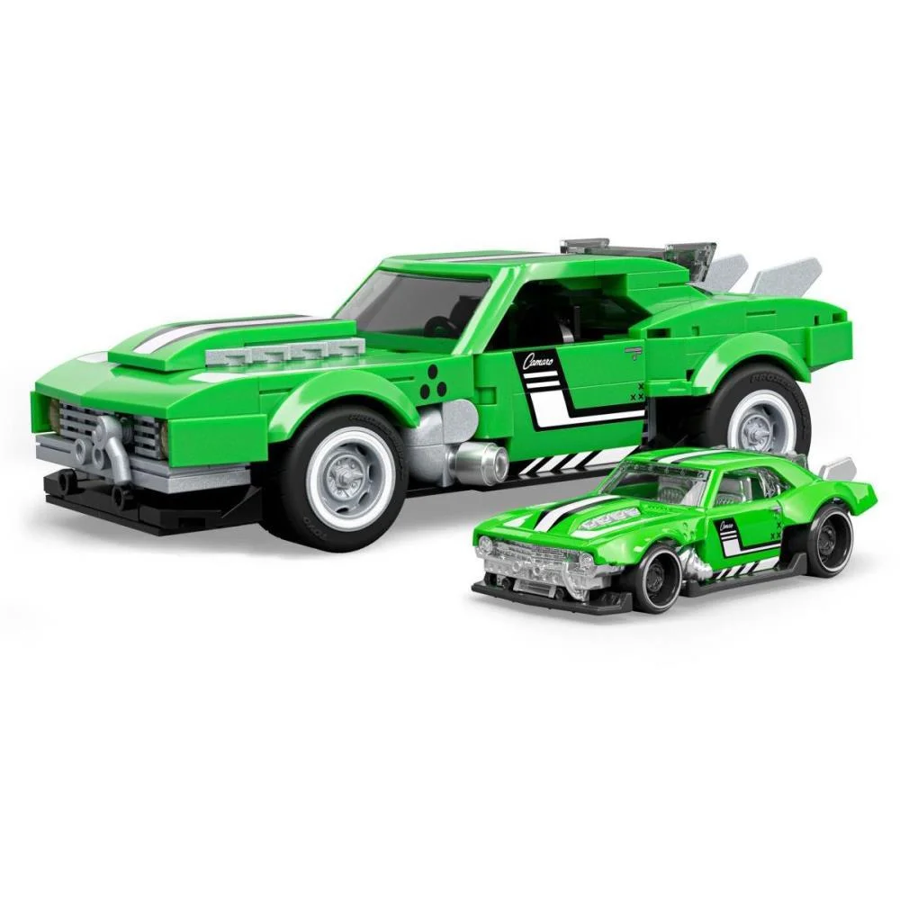 Hot Wheels Brick Shop Camaro 68 1:32 289Pcs Mattel - imagem 4