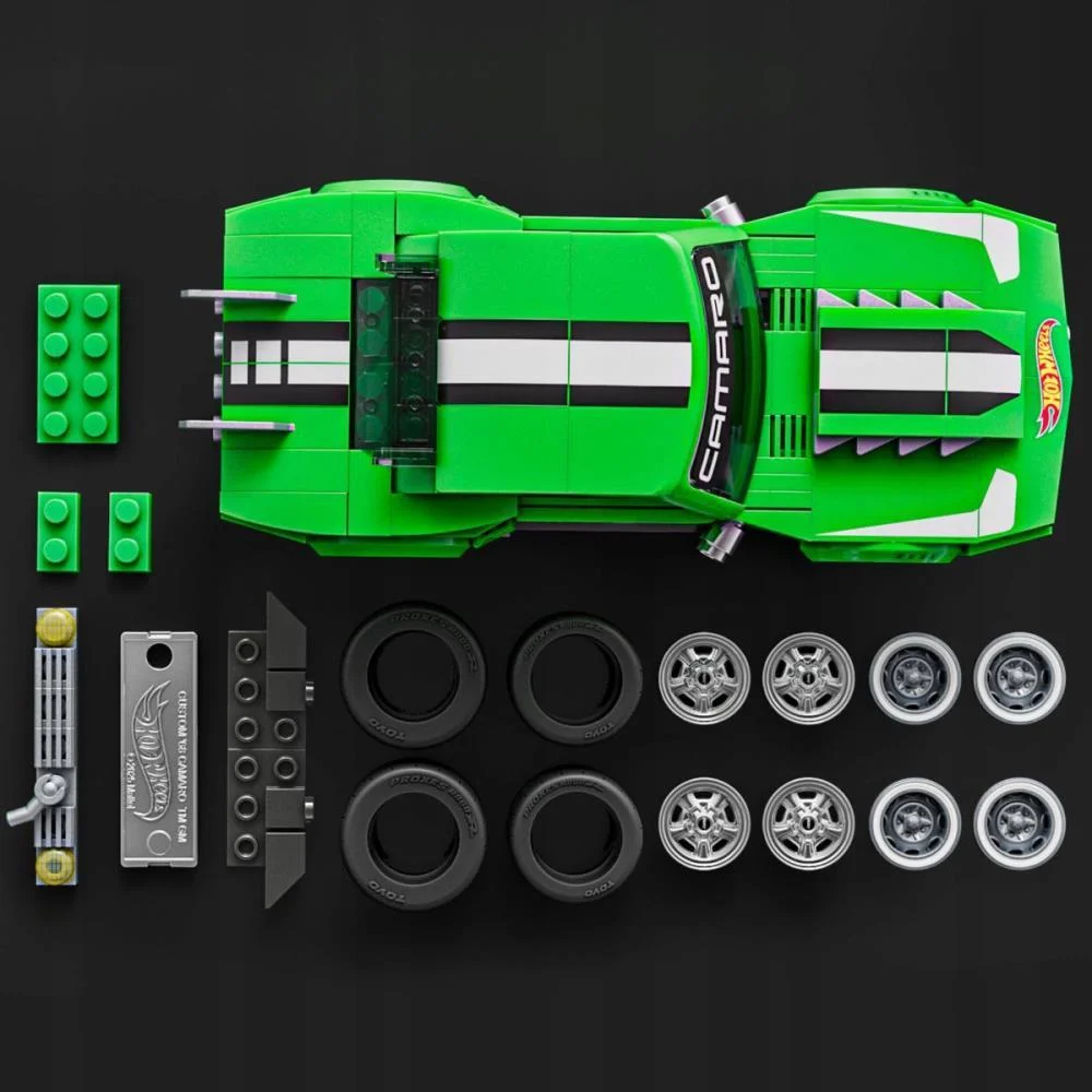 Hot Wheels Brick Shop Camaro 68 1:32 289Pcs Mattel - imagem 5