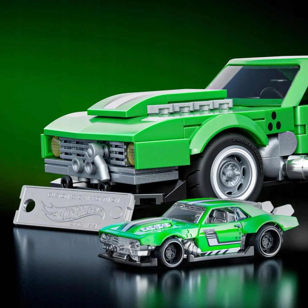 Hot Wheels Brick Shop Camaro 68 1:32 289Pcs Mattel - imagem 6