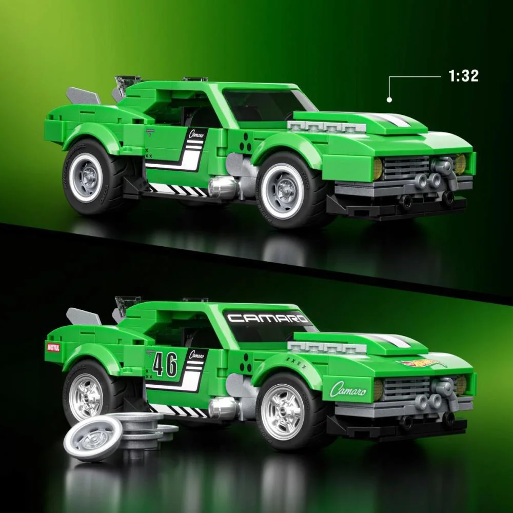 Hot Wheels Brick Shop Camaro 68 1:32 289Pcs Mattel - imagem 7
