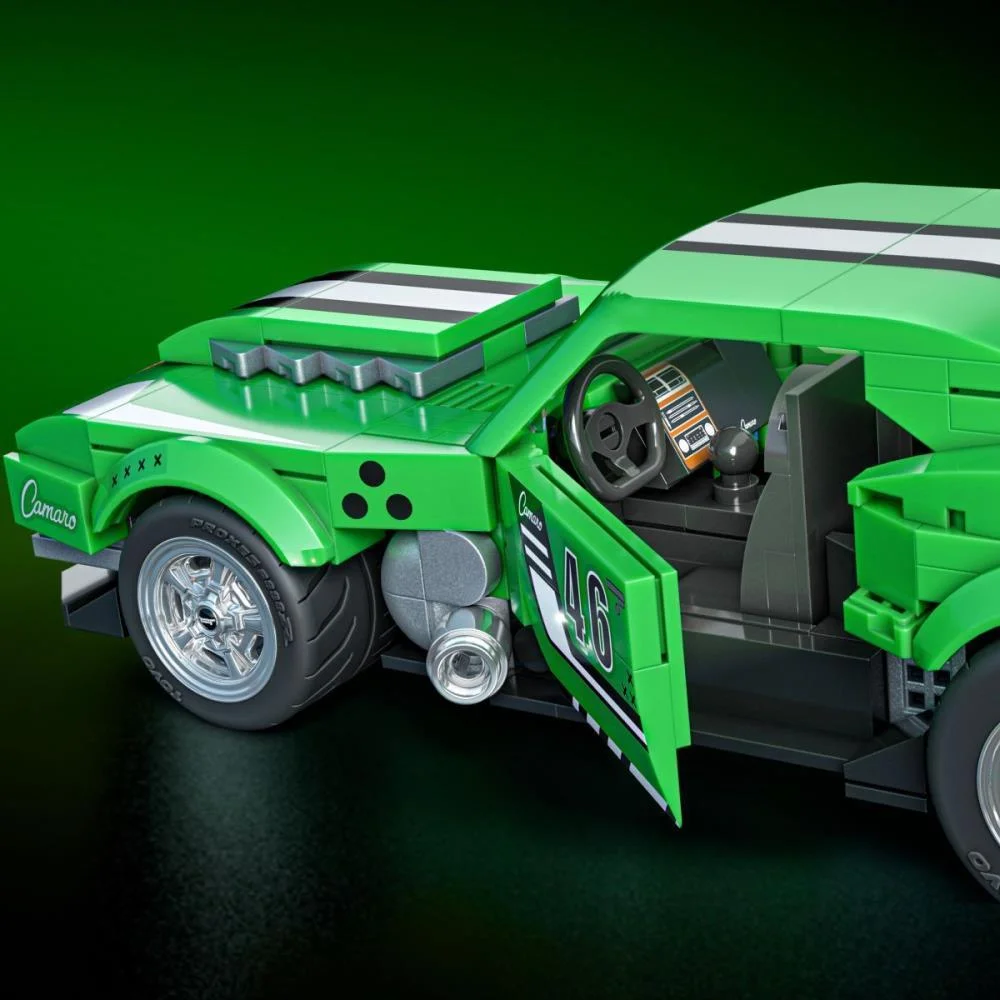 Hot Wheels Brick Shop Camaro 68 1:32 289Pcs Mattel - imagem 8