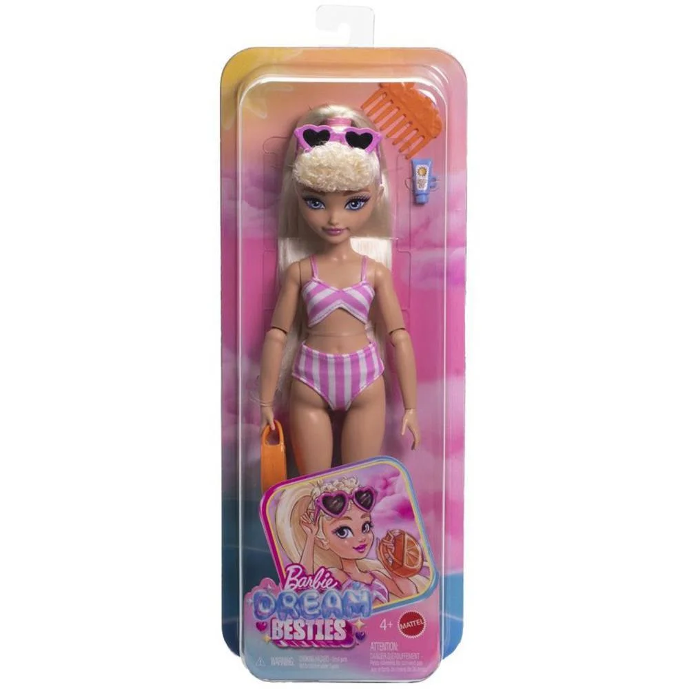 Barbie Dream Besties Malibu Traje De Banho C/Aces. Mattel - imagem 5