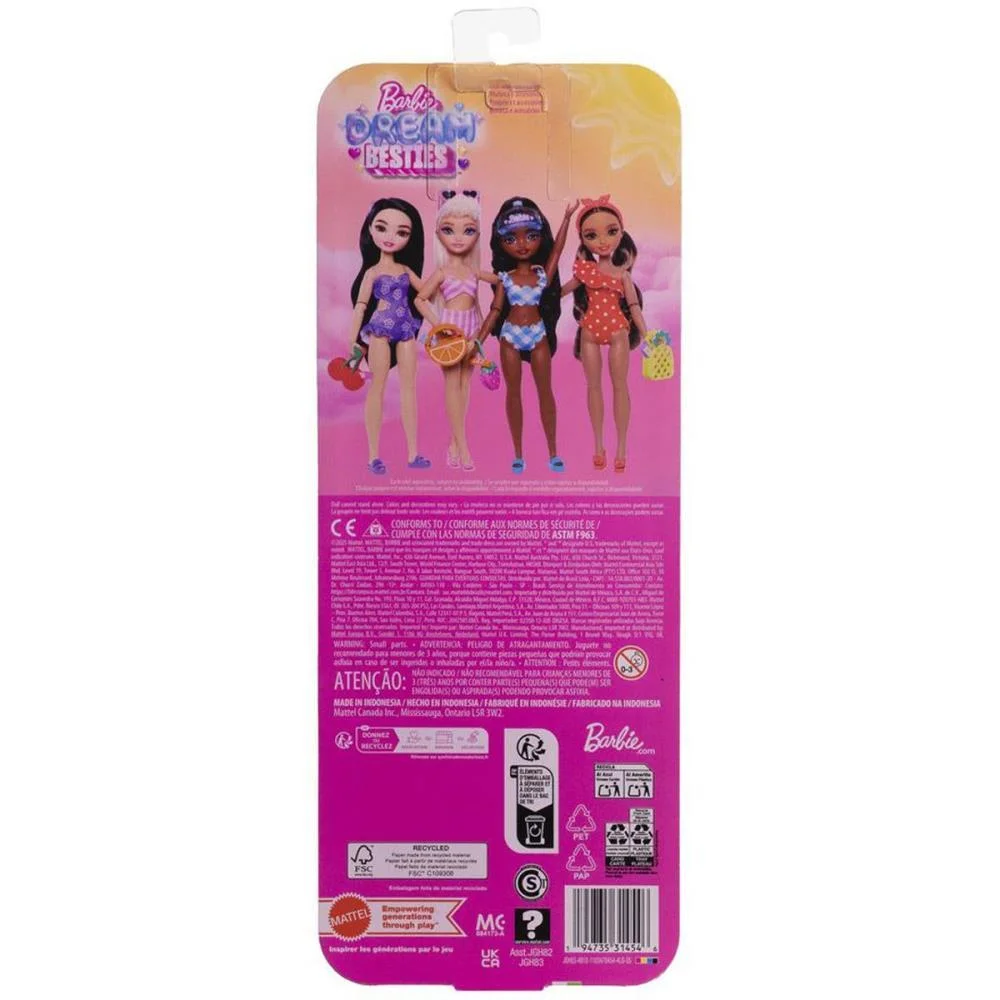 Barbie Dream Besties Malibu Traje De Banho C/Aces. Mattel - imagem 6