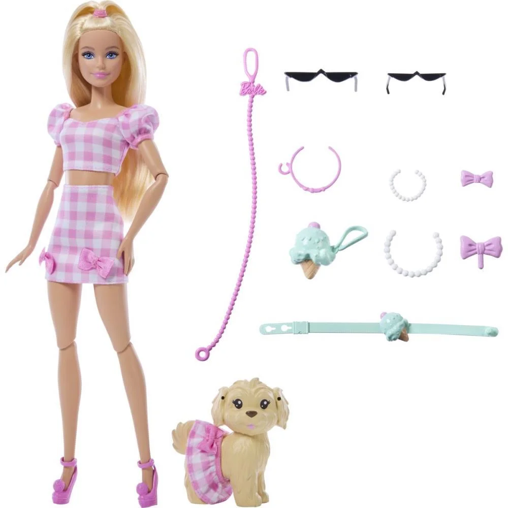 Barbie Fashion Malibu E Cão Combinação Looks Mattel - imagem 3