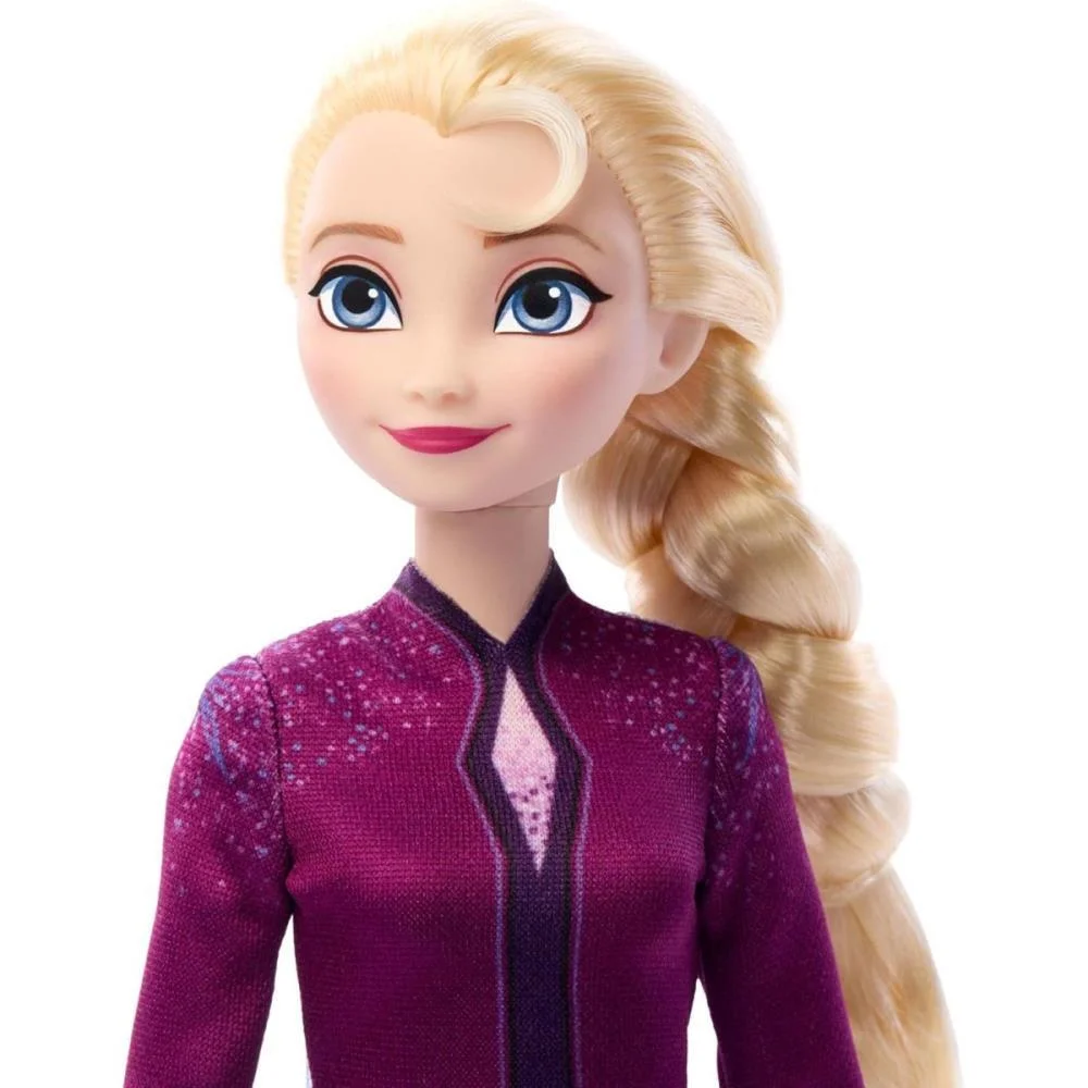Boneca Disney Frozen Elsa Com Bebe Urso Mattel - imagem 4