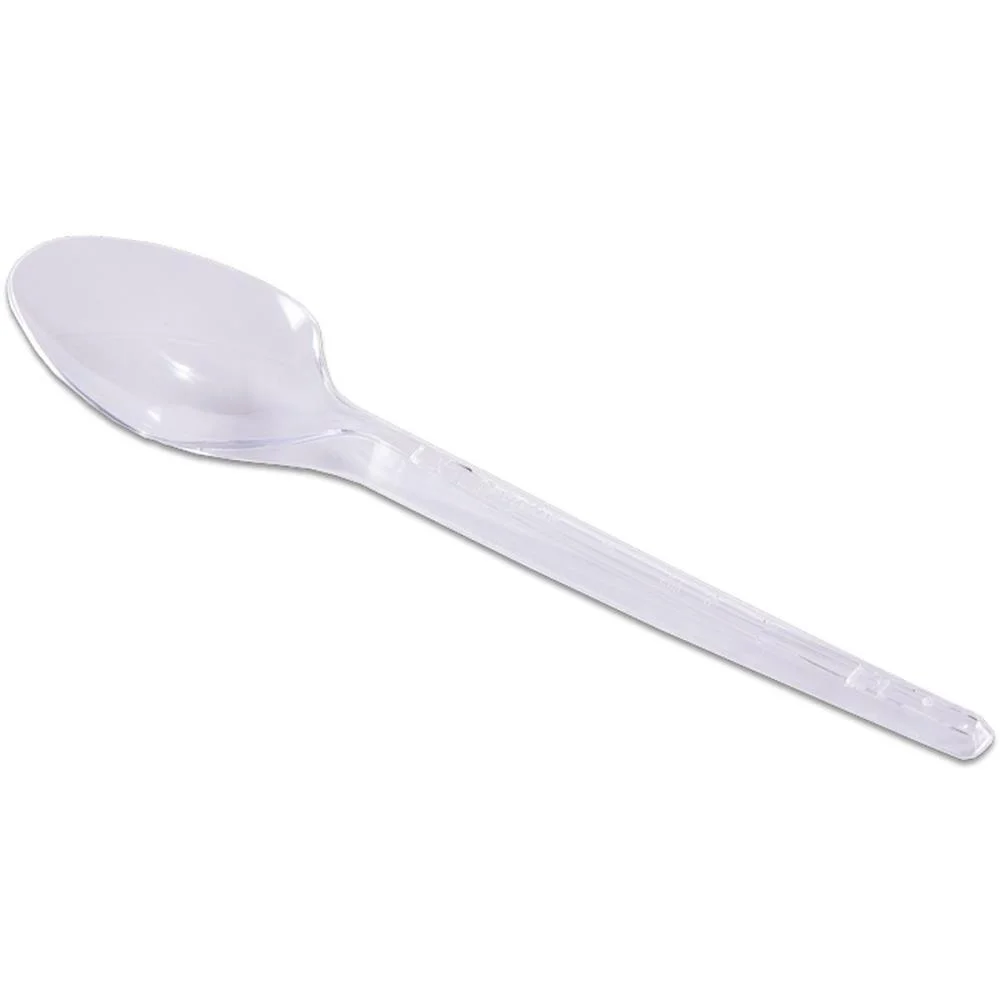 Talher Descartavel Colher Plast.sobremesa Cristal Prafesta (Pct.c/50) - imagem 2