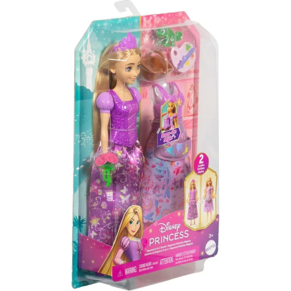 Boneca Disney Princesa Rapunzel Fashion 2Em1 Mattel - imagem 11