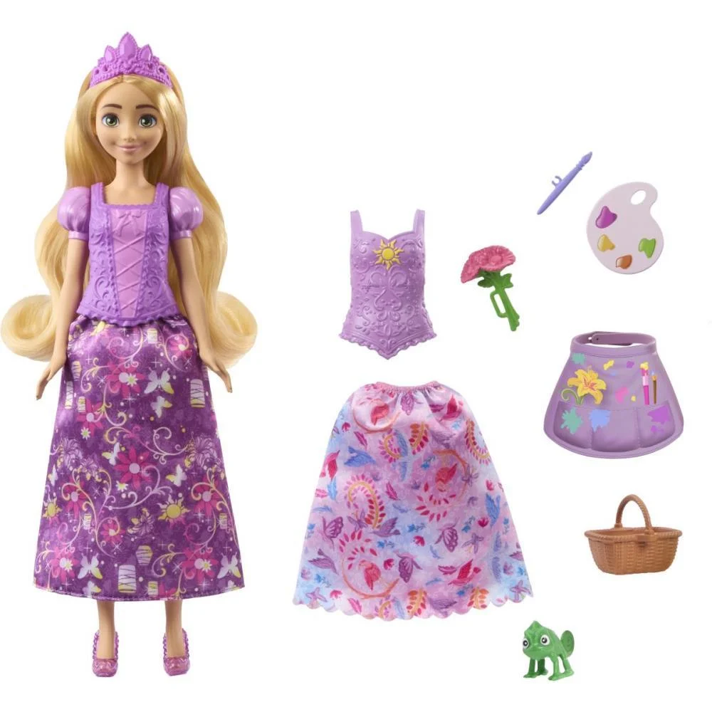 Boneca Disney Princesa Rapunzel Fashion 2Em1 Mattel - imagem 13