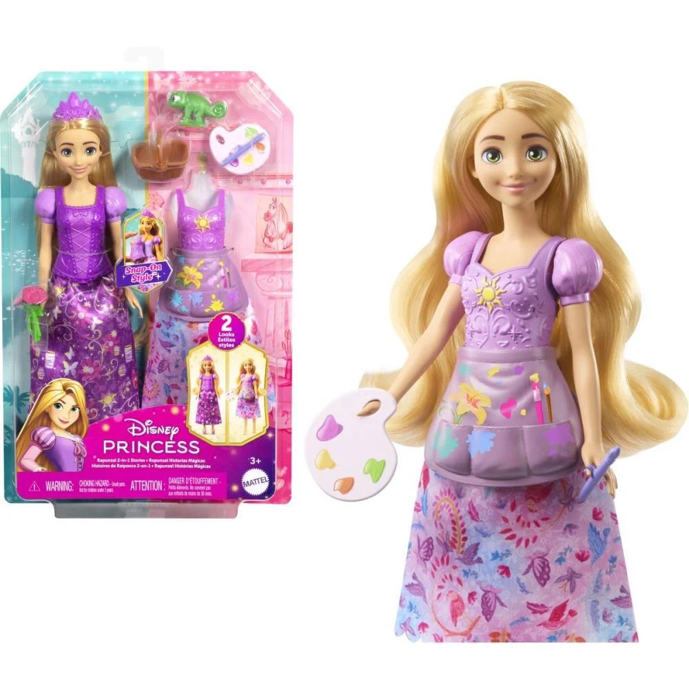 Boneca Disney Princesa Rapunzel Fashion 2Em1 Mattel - imagem 9