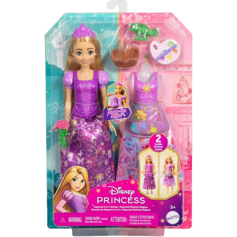 Boneca Disney Princesa Rapunzel Fashion 2Em1 Mattel - imagem 10