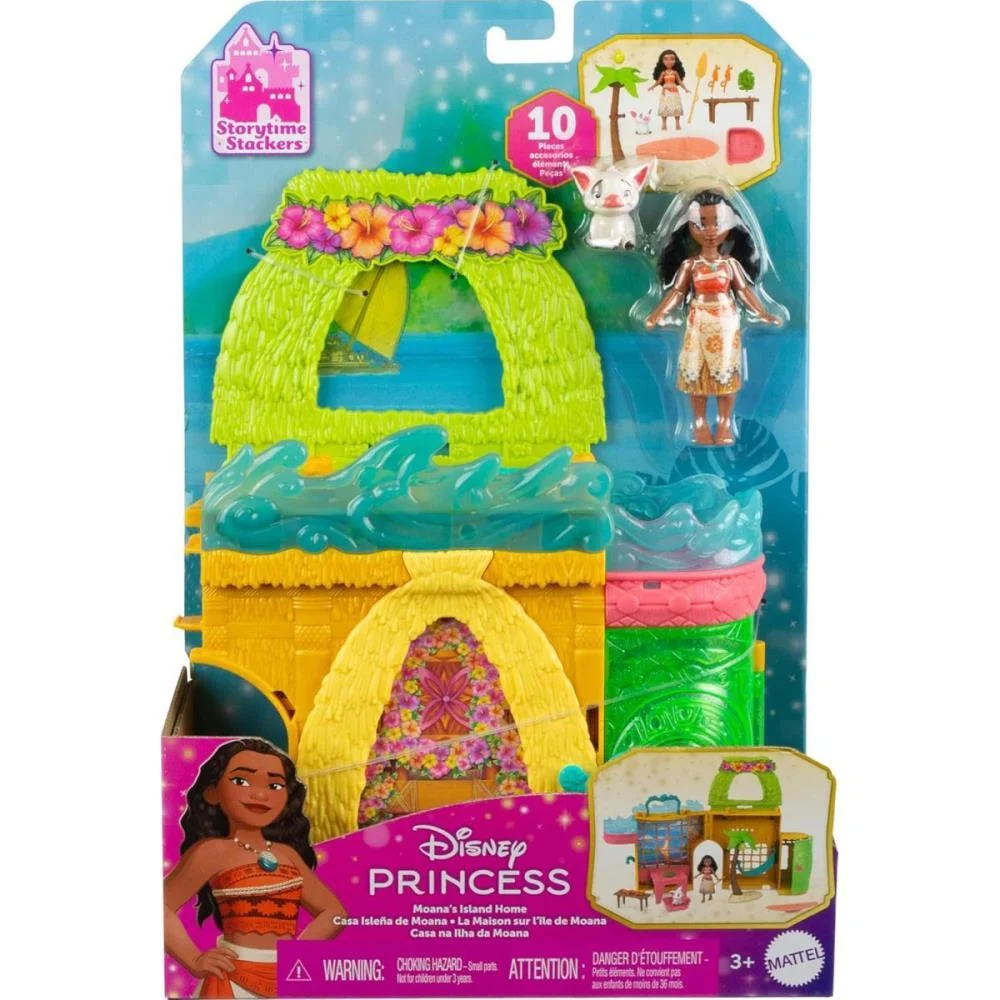 Boneca Disney Princesa Mini Castelo Da Moana Mattel - imagem 7