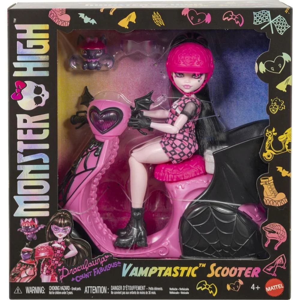 Monster High Draculaura Com Scooter Mattel - imagem 9