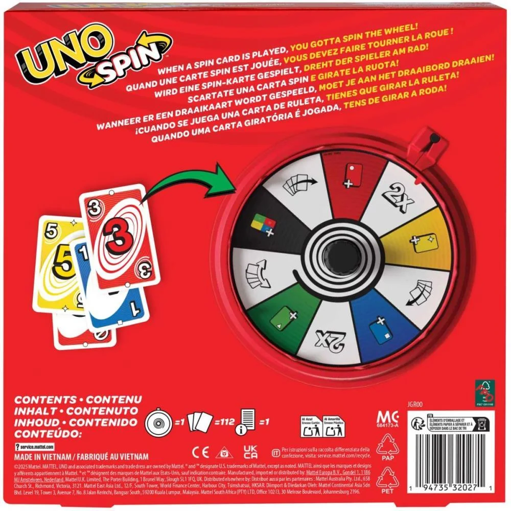 Jogo De Cartas Uno Spin Refresh Mattel - imagem 7