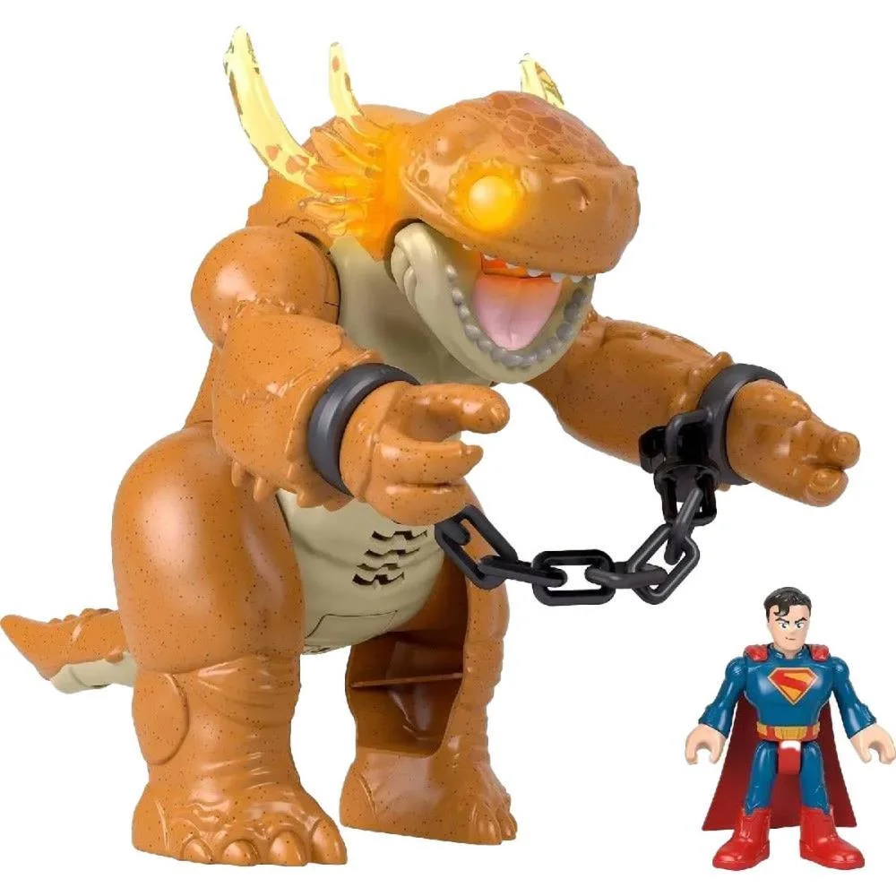 Imaginext Super-Man E Vilão Som E Luz Mattel - imagem 2